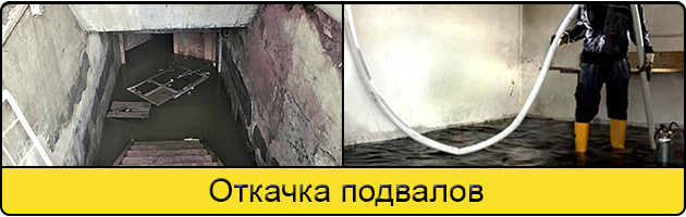 Услуга откачка подвалов в Раменском